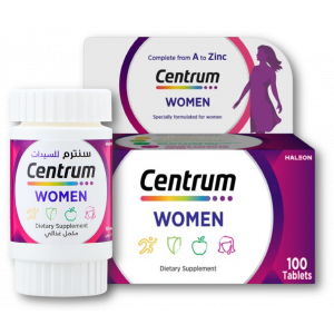 CENTRUM WOMEN COMPLETE FROM A TO ZINC DIETARY SUPPLEMENT 100 TABLETS